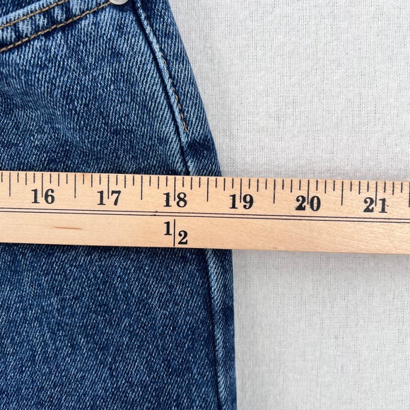 VINTAGE GAP Jeans Womens 27 28 Blue Loose Fit High Rise Rigid Medium wash Y2K - Picture 12 of 14